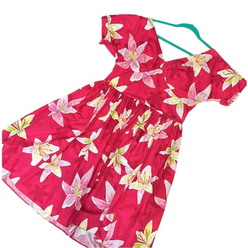 Bernie Dexter Victoria rockabilly Aloha dress floral pink retro dress